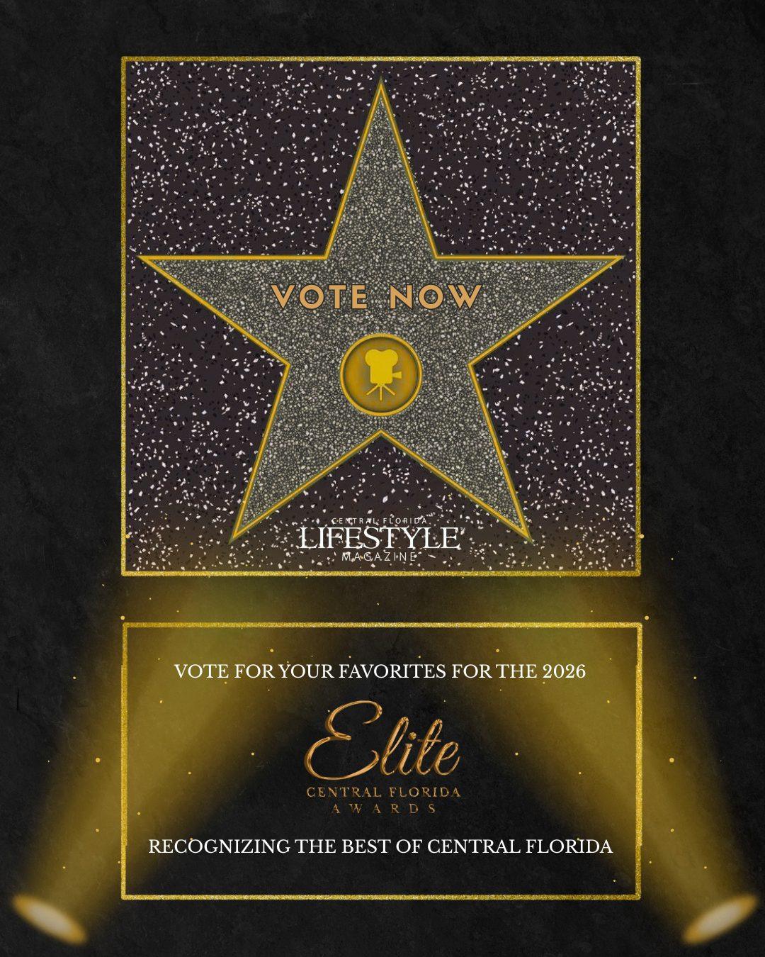 Vote now – vote for your favorites for the 2026 Elite Central Florida Awards, recognizing the best of Central Florida